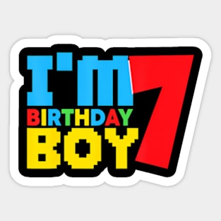 Im The Birthday Boy Game Gaming Family Matching Sticker